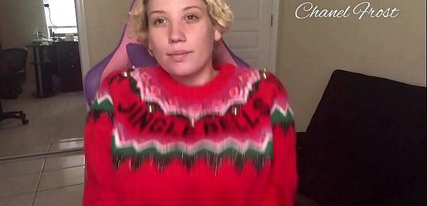  Bouncing My Huge Swollen Tits In My XXXMAS Sweater!